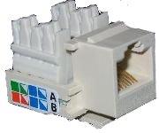 M10-KB CAT5e Keystone jack, white  
